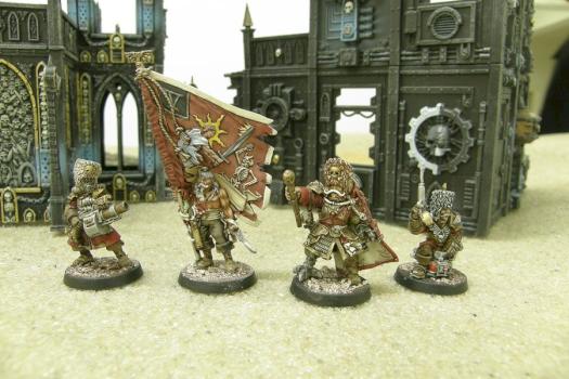 Vostroyan Command Squad by DarkCornerPainting