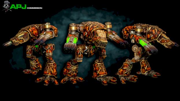 Forgeworld Chaos Warhound Titan by LBursley