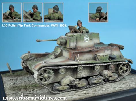 1:35 Polish 7tp Tank Commander by Scibor
