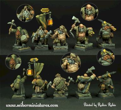 Dwarves Miners band by Scibor