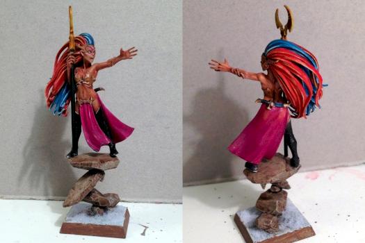 Tanned Dark Elf Sorceress by W.Ho.P.S.