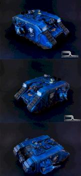Warhammer 40k Space Marine Ultramarine Land Raider by Bright Shadow Studio