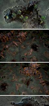 JUNGLE MODULAR 72x48 GAMEBOARD surface terrain by studiolevel