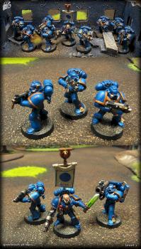 Ultramarines Tactical squad by GoblinArt