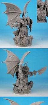 28mm / 30mm SF Demon Warrior conversion / sculpture by Scibor