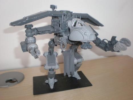 Adeptus Mechanicus Knight Titan - WIP close up by ziggy fishbone