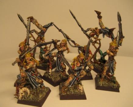 Wood Elves War Dancers by trollslayer