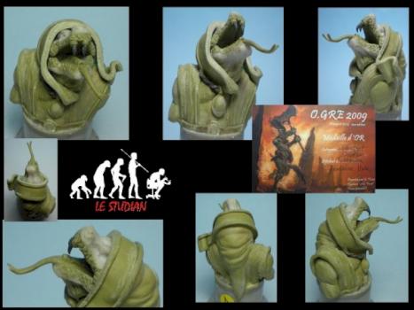 Buste d'homme serpent pour les Forgerons Arvernes by daemslaan