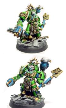 Space Marine Chaplain : Custom Chapter. by ixupi