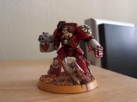 Red Space Marine Terminator by kittenofwrath