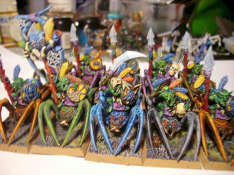 Goblin spider riders by mrramones