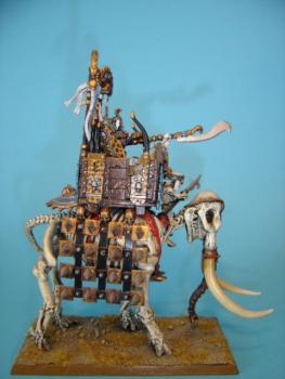 tomb King on skeleton elephant by Txutxo