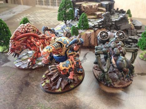 Chaos maulerfiends of Nurgle, Khorne & Tzeench by zagmodell