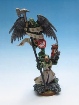 Dark Angels Veteran Standard Bearer by Old Mini Junky
