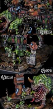 Ork Squiggoth Diorama by Awaken Realms