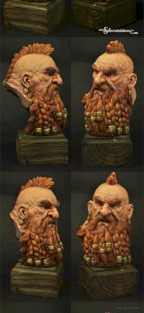 Dwarf Bust by Scibor