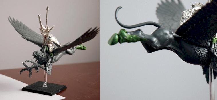 Bretonnian Lord on hippogryph - conversion WiP by Gopal