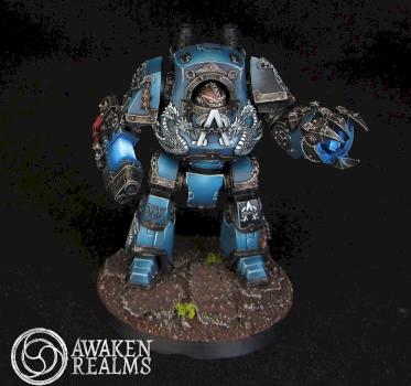 Alpha Legion Contemptor Dreadnought by Awaken Realms