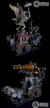 Warhammer Empire Theogonist Volkmar the Grim on War Altair / Luminark of Hysh / Hurricanum by Awaken Realms