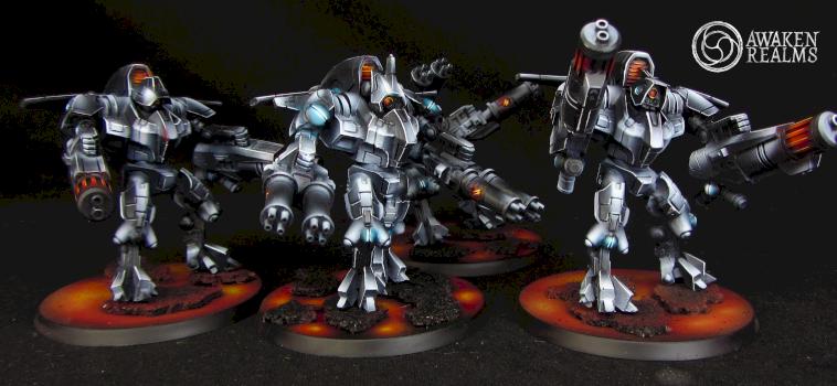 Tau XV9 Battletuits by Awaken Realms