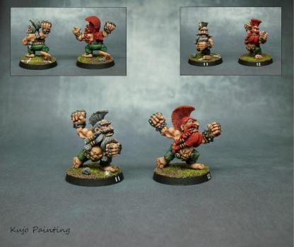 BloodBowl Dwarf Slayers by KujoPainting