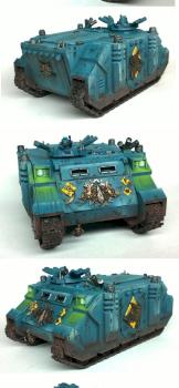 Space Wolves Rhino - Alternate Paint Scheme by evilsunzacademy