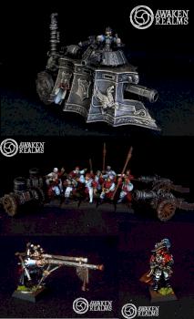 Warhammer Empire Steam Tank / Mortars / Cannons / Engineer / Witch Hunter by Awaken Realms