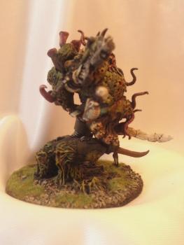 Deamon Prince of Nurgleth side view by captaininsano