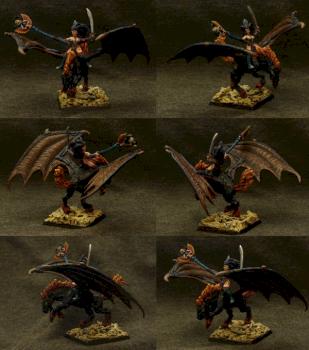 Dark Elves Sorceress on Dark Pegasus by SexRocket
