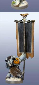 Space wolf standard bearer by dendros