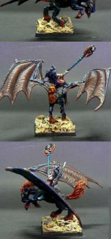 Dark Elves Sorceress on Dark Pegasus by SexRocket