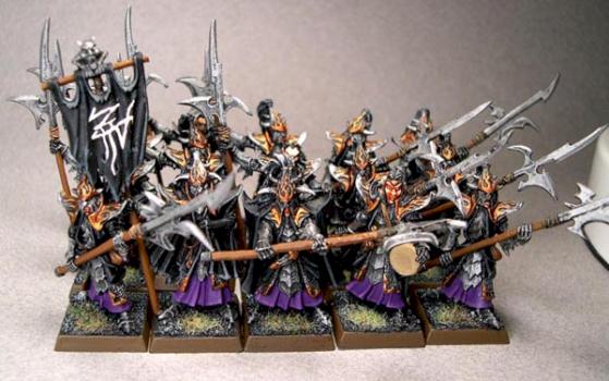 Warhammer Dark Elf Elves Black Guard by kc11