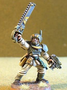 Guard officer by den