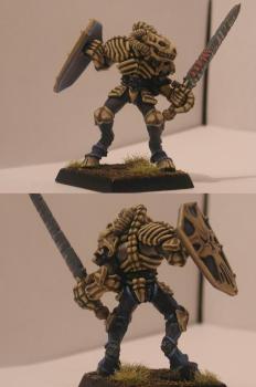 Chaos Warrior in Bone Armour by Khastarax