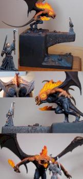 Gandalf vs Balrog: Khazad-dûm Battle by Danuir