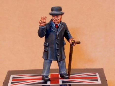 25mm Winston Churchill- Black Scorpion Miniatures by hmslouie