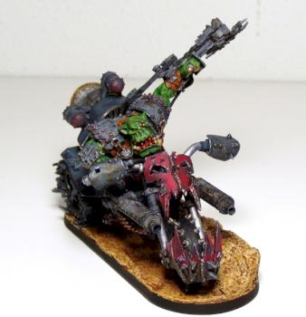 Ork Warboss on Warbike by Arimil