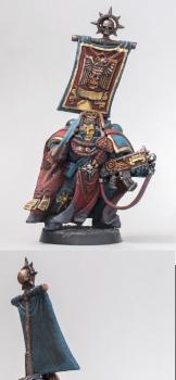 Space Marines Crimson Fists Captain by filipple
