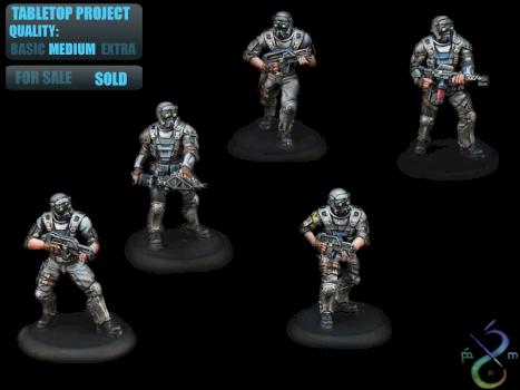 Tabletop Commission Weyland Yutani Commandos by BerenMiniaturasStudio