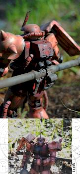 Zaku II 1/100 by muffinlove
