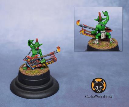Hungry Troll Goblin Musician (Doof) by KujoPainting