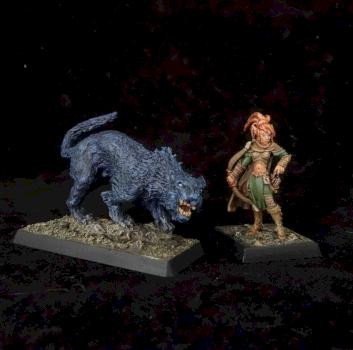 Elf Ranger with Panther Companion by PraiseworthyStudios