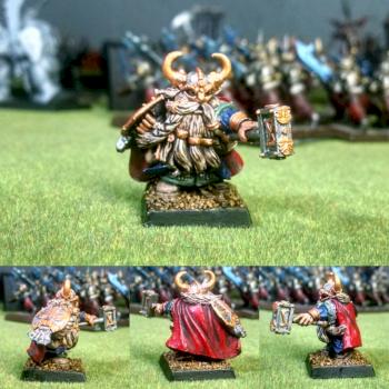 Dwarf Lord with Hand Weapon and Shield by ThomassWalsh