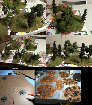 Scratch-built Forest and High Grass terrain by Byteknight