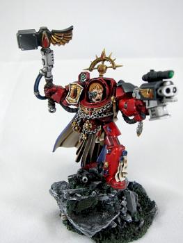 Blood Angels Captain Karlaen by BlueDorian