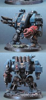 Space Marines Crimson Fists Venerable Dreadnought by filipple