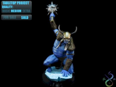 Tabletop Commission Frost Giant Heroclix by BerenMiniaturasStudio