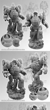 SF Roman Gladiator Mech Suit by Scibor