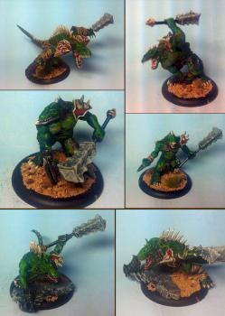 My 2nd Unit of Gatormen Posse, based on Squamates Warrior from Helldorado - minion - Hordes by HudsonH