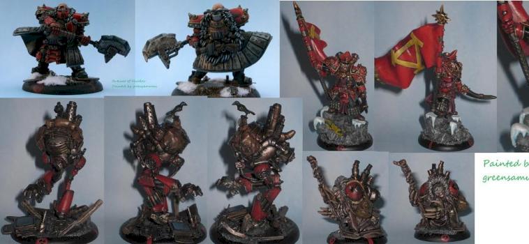 Khador Warcasters by greensamurai